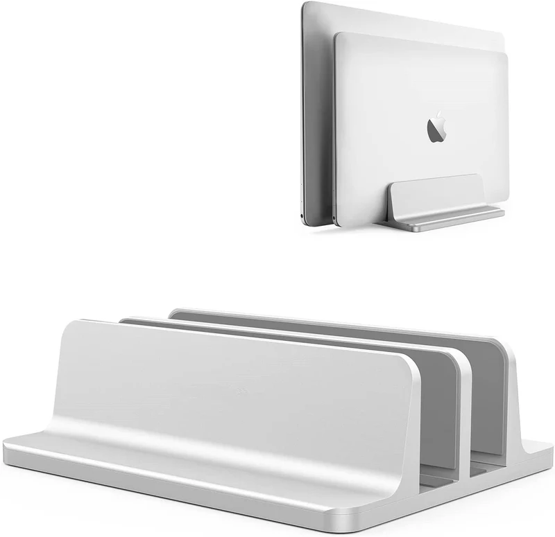 Soporte de escritorio doble con base ajustable