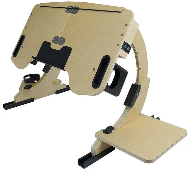 Mesa de bandeja de soporte de escritorio de cama portátil ajustable portátil