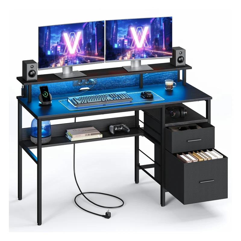 Escritorio para Juegos con Luces LED
