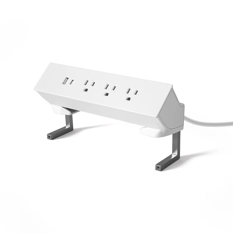 5-in-1 Power Strip With Desk Clamp