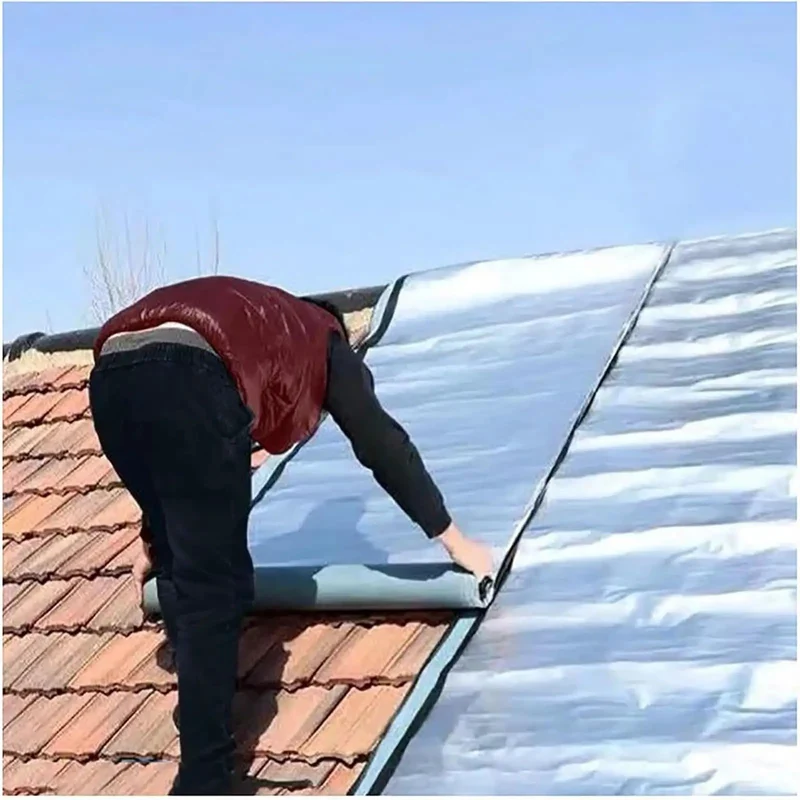 Heavy Hitter Self Adhesive Roof Repair Tape Waterproof Aluminum Foil Underlayment Roll Polymer Modified Asphalt High Tensile Strength for Quick Fixes