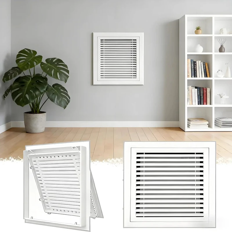 No Fuss White 16X22 Return Air Grille With Slick Magnetic Latch And Built In Mesh Screen For Spotless Room Venting Quick Drywall Access Panel Hookup For Modern Homes