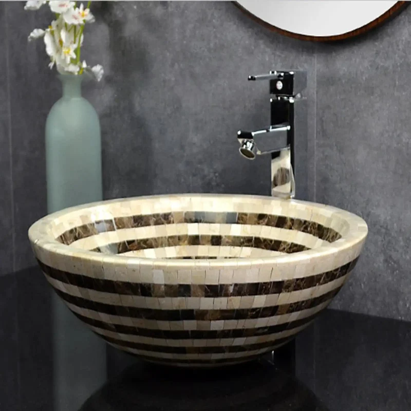 Slick Round Ceramic Vessel Basin Sink Sits Flawlessly On Countertops Offering An Effortless Daily Clean That Seriously Kicks Up Your Bathroom Vibes While Serving As A Legit 16 Point 5 Inch Vanity Piece