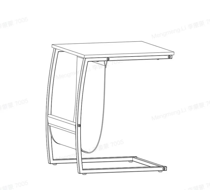 Black Desktop for C Shaped Table