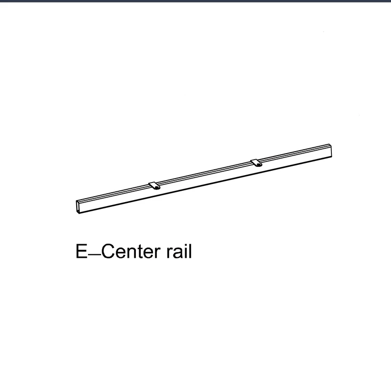 Center Rail For Electric Standing Desk with Single Drawer