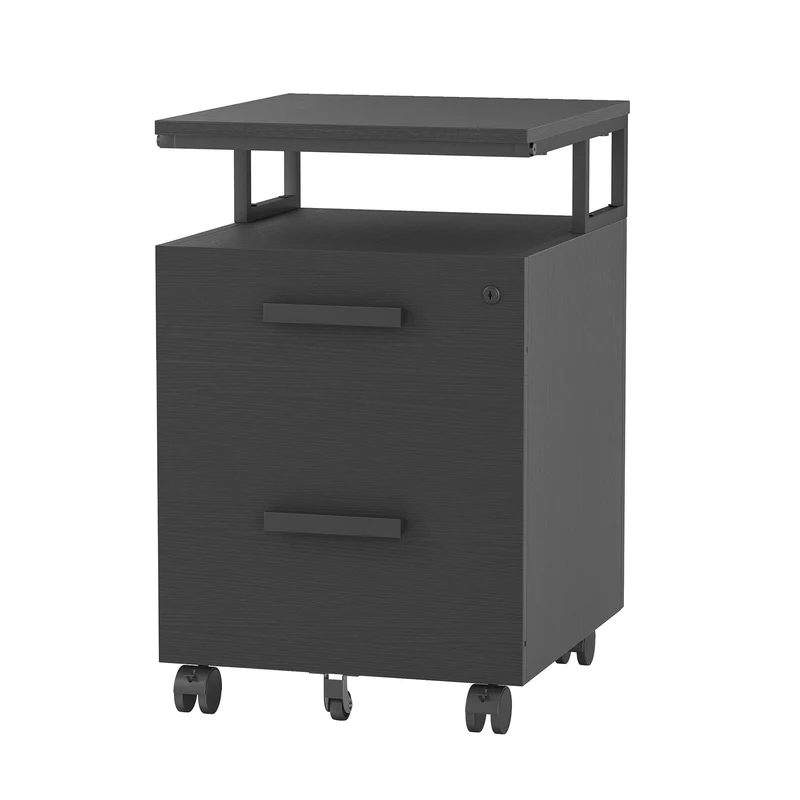 FEZIBO 2-Drawer Rolling File Cabinet with Lock V2-for bundle