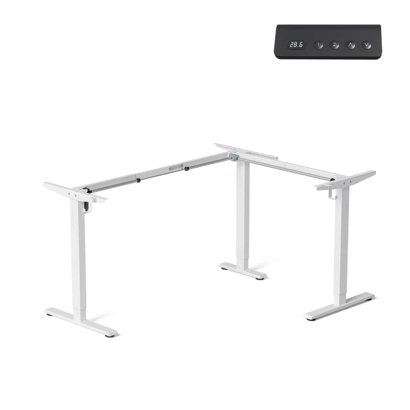 Single Motor L shape Desk frame