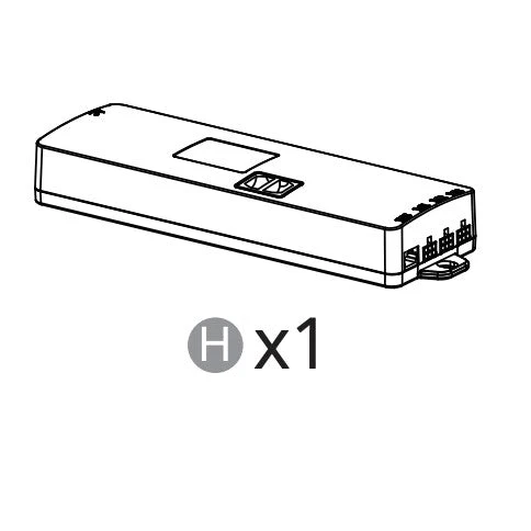 Control BControl Box for Triple Motor L-Shaped Standing Desk with Upper Drawersox for Triple Motor L-Shaped Standing Desk with Upper Drawers