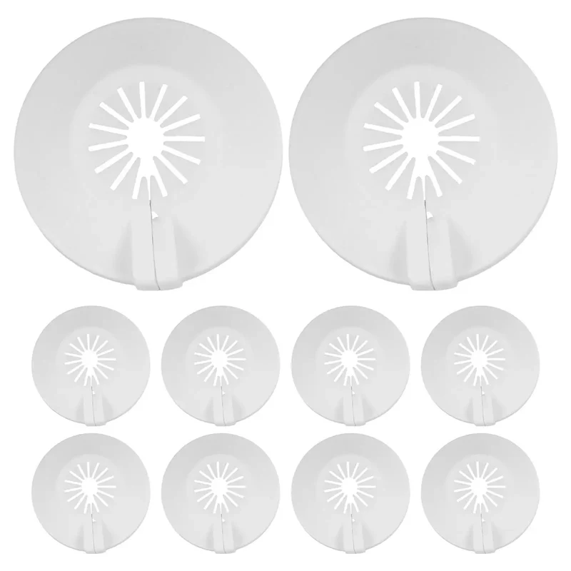 30 Piece Detachable Ceiling Sprinkler Escutcheon Covers Ace Fit For 15Mm 20Mm Pipes Slick Trim Ring Replacement For Fire Safety Fixtures No Sweat Install