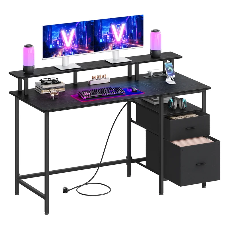 Escritorio para Juegos con Luces LED