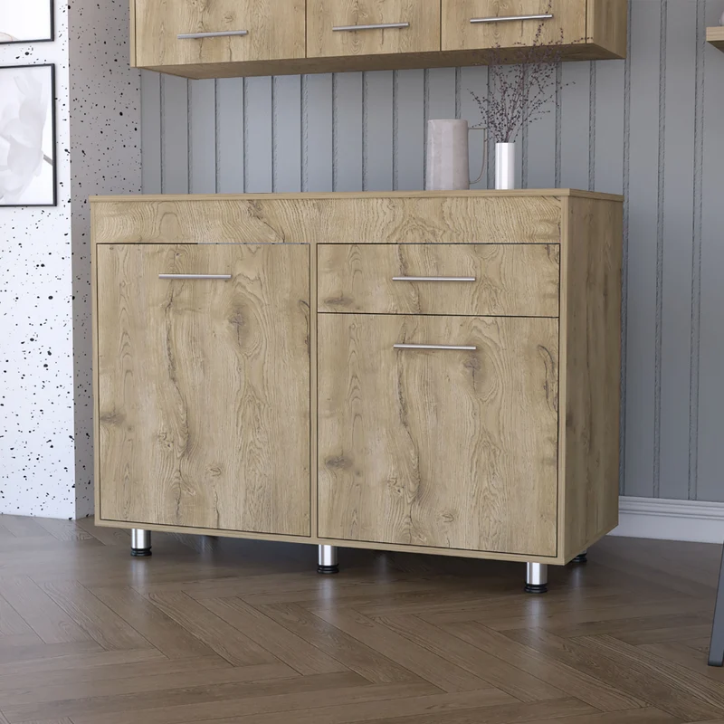 Mueble inferior de cocina Orion con un cajon y repisas