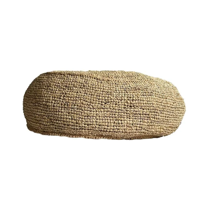 Raffia Pouf