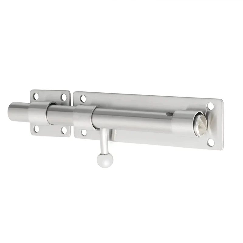 Heavy Duty Stainless Steel Gate Latch Lock With Spring Bolt For Wooden Garden Gates Brushed Nickel Finish Tough As Nails Build Lockdown Ready Farm Grade Security Kit