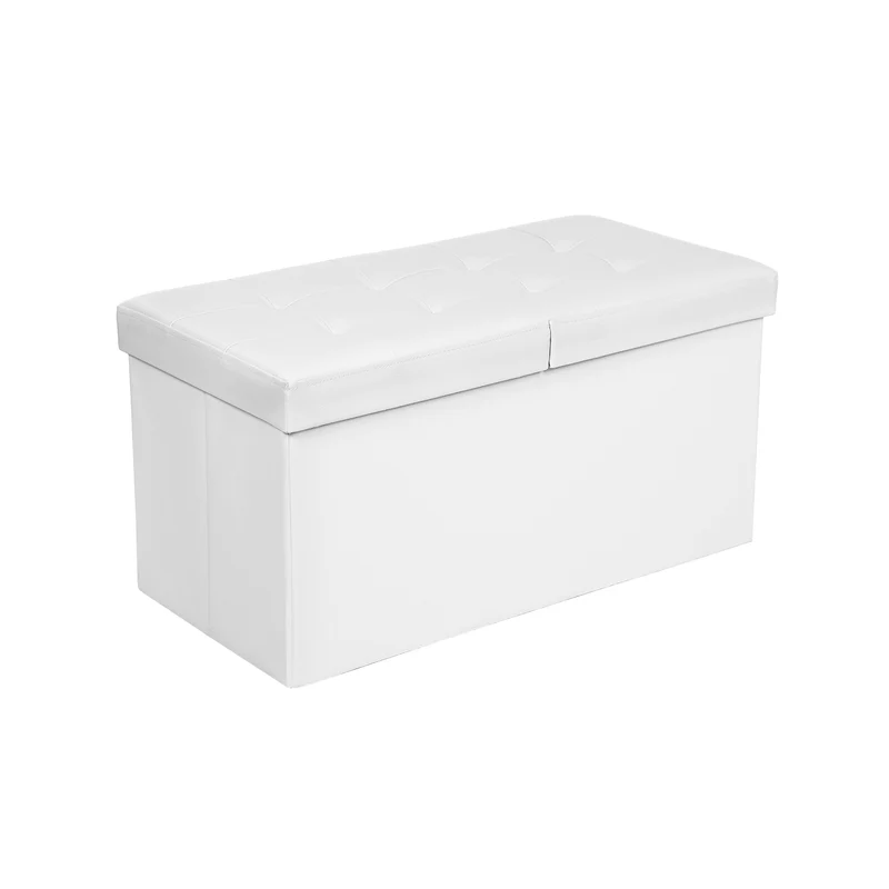 Puff Almancenaje Banco con Tapa Plegable Capacidad Alta