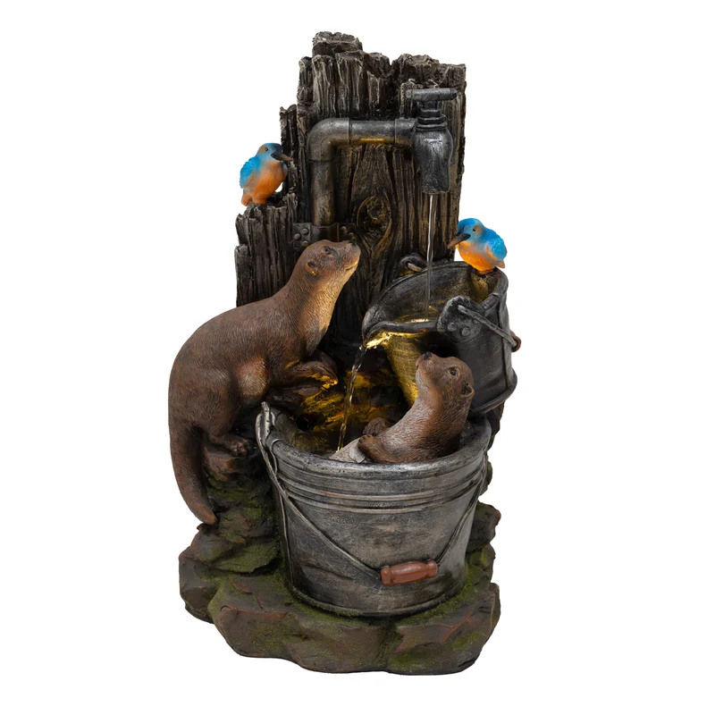 Fuente de Agua de Jardín "Otter Oasis"
