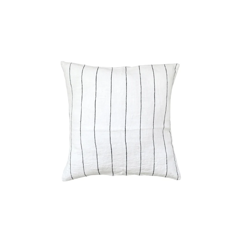 Cushion Cover | Stonewashed White/Black | 45x45cm
