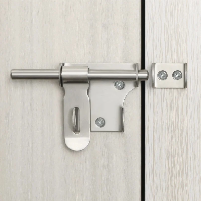 Heavy Duty Stainless Steel Gate Latch And Bolt For Wood Garden Fence Smooth Glider Security Bar Quick Install Rustproof Backyard Gate Lock Zero Hassle Yard Glow Up