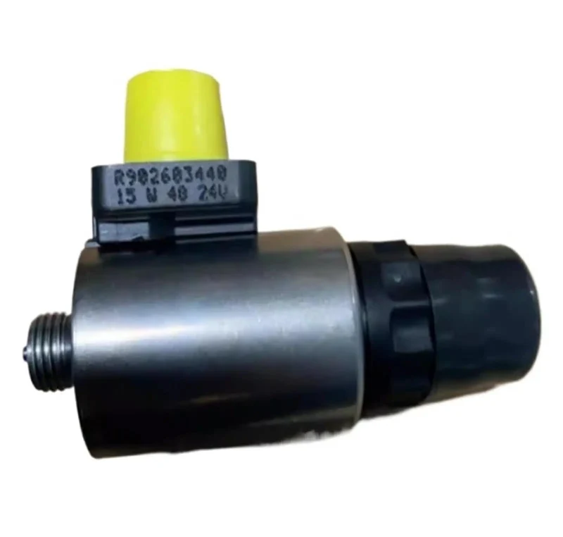 Heavy Duty Electric Proportional Valve Coil Solenoid For Oil Pump Motor With Three Pin Plug Twenty Four Volt Slick Hydraulic Flow Built Wicked Tough For Easy Install And Killer Performance