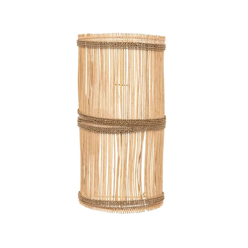Anak Rattan Wall Lamp | Cylindrical