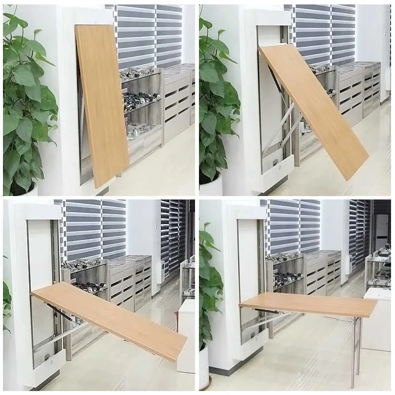 Juego de mecanismo de mesa plegable invisible montado en la pared