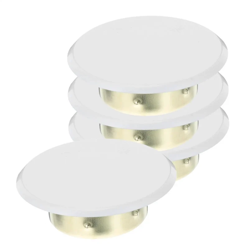 Four Pack Concealed Sprinkler Head Decorative Covers Heavy Duty Iron Protective Plates Built Tough For Outdoor Lawn Irrigation Systems No Fuss Setup And Long Lasting Yard Savers